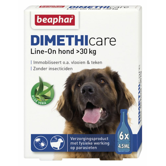 Beaphar - DIMETHIcare Line-On voor Hond >30 kg - 6 pipetten