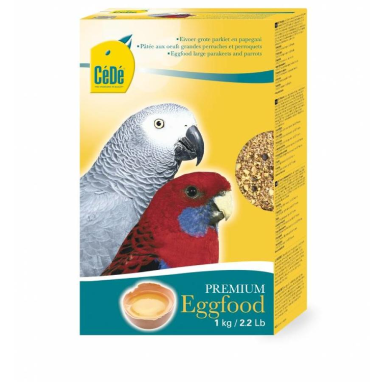 Cédé - Egg food Large Parakeet &amp; Parrot - Bird food - 1kg