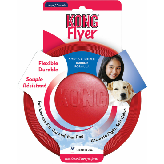 Kong Flyer - Frisbee - Rood - 22,5 cm