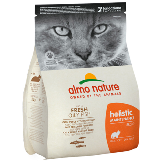 Almo Nature - Holistic - Maintenance - Kattenvoer - Witvis & Rijst - 2kg