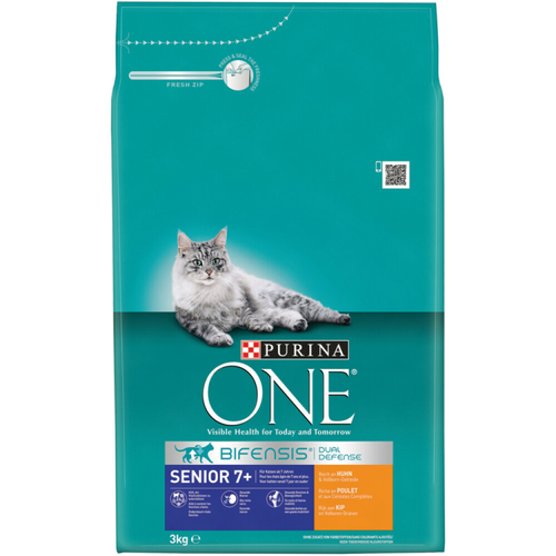 Purina One - Senior Chicken & Whole Grains - Cat Food - 3kg