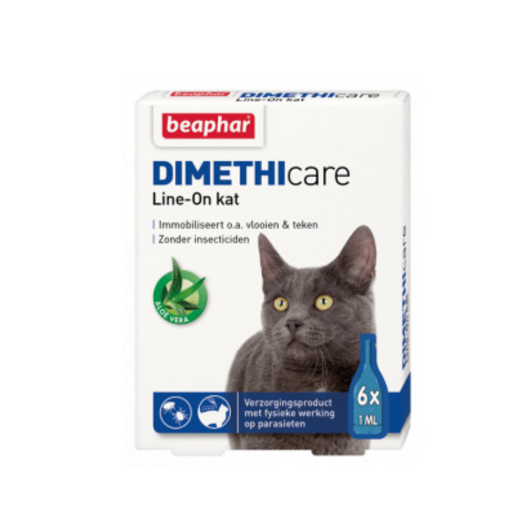 Beaphar - Dimethicare Line-on Cat - 6 Pipetten 