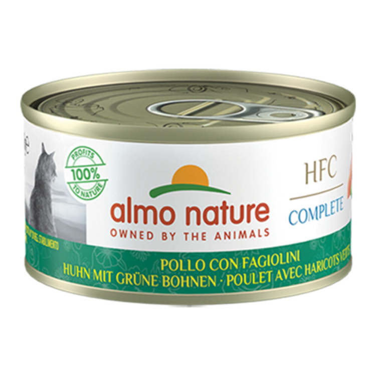 Almo Nature - HFC Complete -Katzenfutter - Huhn &amp; Erbsen - 70g