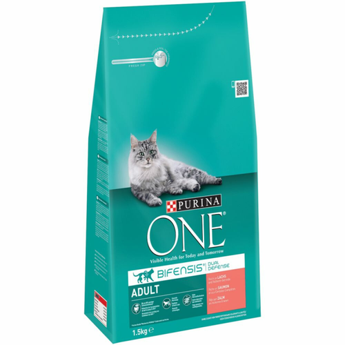 Purina One - Adult Salmon & Whole Grains - Cat Food - 1.5kg