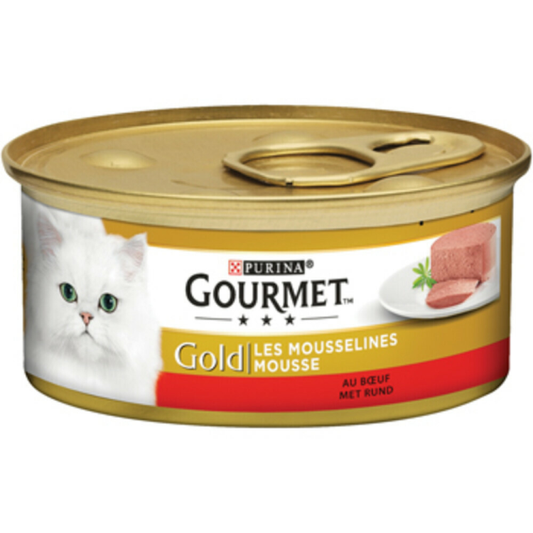 Gourmet - Gold Mousse Beef - Katzenfutter - 85g