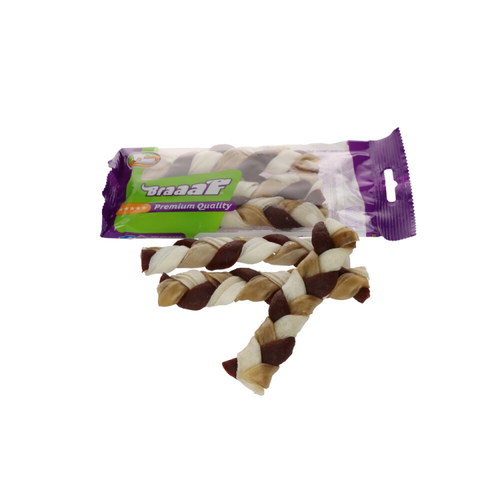 Braaaf - Twister Braid Small - Hundesnack - 3 Stück