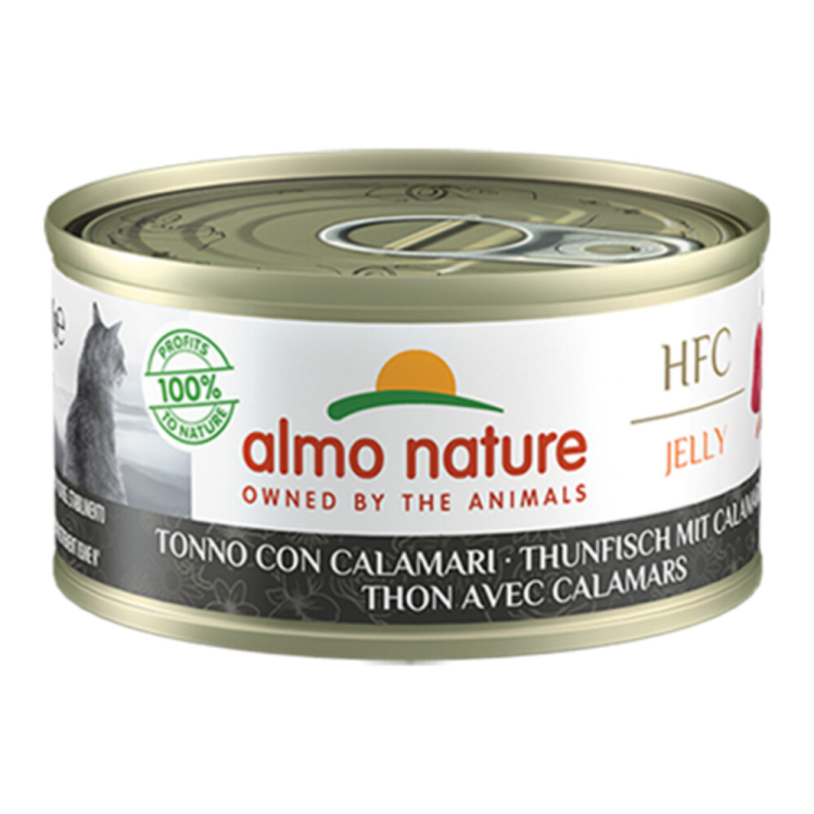 Almo Nature - HFC Jelly - Katzenfutter - Thunfisch und Tintenfisch - 70g