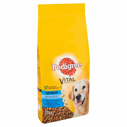 Pedigree - Vital Droog Senior 8+ Complete Kip & Rijst - Hondenvoer - 13kg