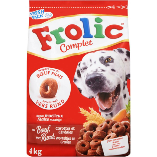 Frolic - Trockenes Rindfleisch - 4kg