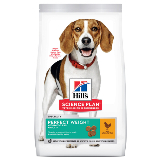 Hill's Canine - Science Plan - Hondenvoer - Adult Perfect Weight - Medium - Kip