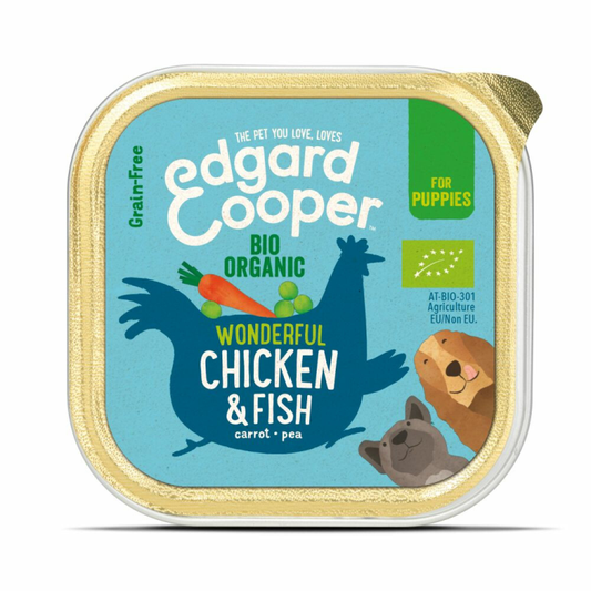Edgard & Cooper - Kuipje - Vers Vlees - Puppy - Bio - Kip & Vis  -100g