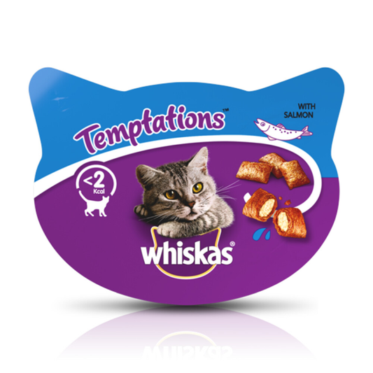 Whiskas - Temptations Zalm - Kattensnacks - 60g