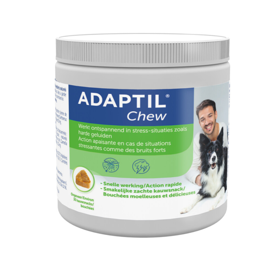 Adaptil Chew 30 stuks - Smakelijke kauwtabletten voor honden - Vermindert angst en spanning - Veilig en niet verslavend