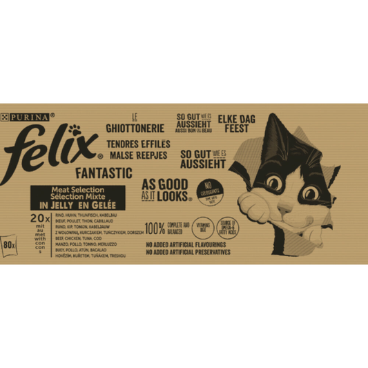 Felix - Elke Dag Feest - Mix Selectie in Gelei - 80x85g