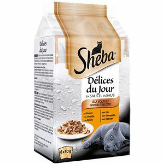 Sheba - Délices du Jour - Gevogelte In Saus - 6x50g
