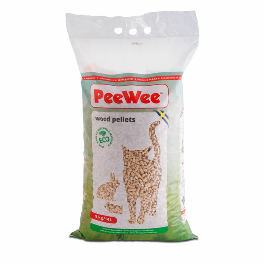 PeeWee - Houtkorrels - Kattenbakvulling - 9kg