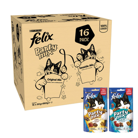Felix - Party Mix Original & Seaside Multipack -16x60g