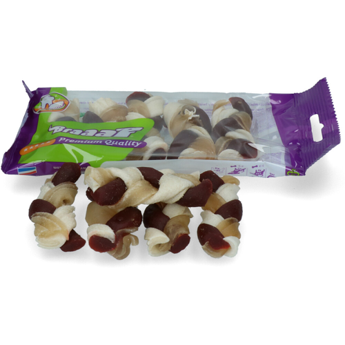 Braaaf - Twister Braid 6cm - Hundesnack - 5 Stück