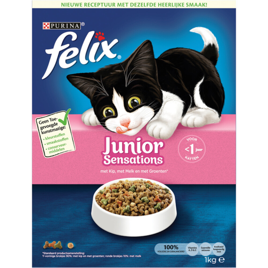 Felix - Katzenfutter Junior Sensations - 1kg