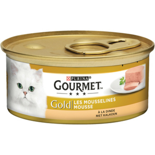 Gourmet - Goldmousse Truthahn - Katzenfutter - 85g