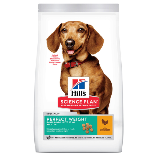 Hill's Canine - Science Plan - Hundefutter - Adult Perfect Weight - Small &amp; Mini - Huhn - 1,5 kg