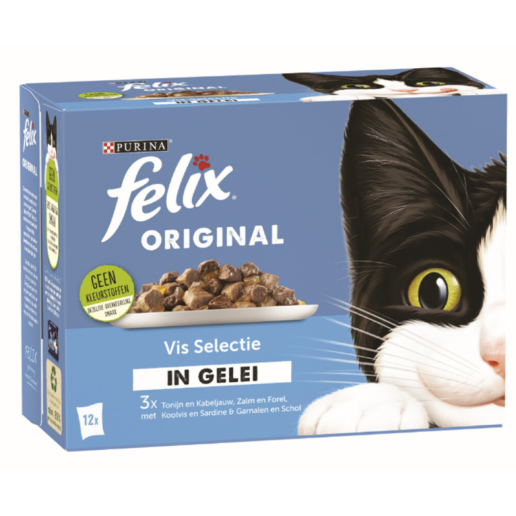 Felix - Original Vis Selectie in Gelei - 12x85g