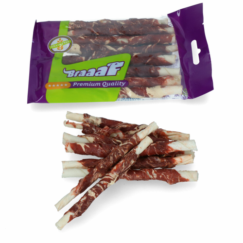 Braaaf – Roll Sticks Lamm &amp; Fisch 12 cm – Hundesnack