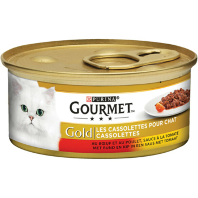 Gourmet - Gold les Cassolettes Rind - Katzenfutter - 85g
