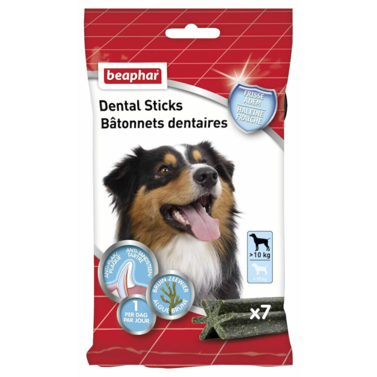 Beaphar - Dental Sticks Medium/Large >10 - 7 stuks