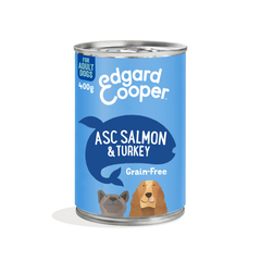 Edgard & Cooper - Blik - Vers Vlees - Zalm & Kalkoen - 400g