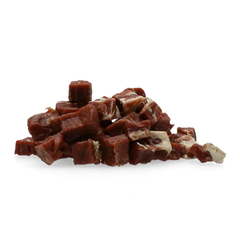 Braaaf – Rindersteakwürfel mit Fisch – Hundesnack – 85 g