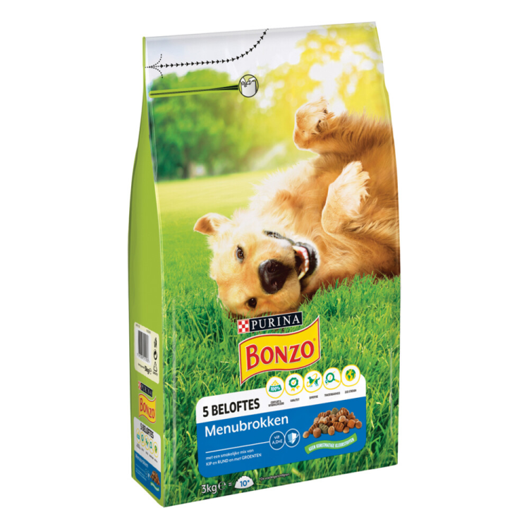 Bonzo - Droogvoer Adult Menubrokken Kip - 10kg