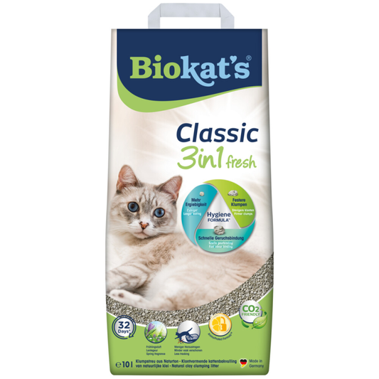 Biokat's - Classic 3in1 Fresh - Kattenbakvulling - 10L