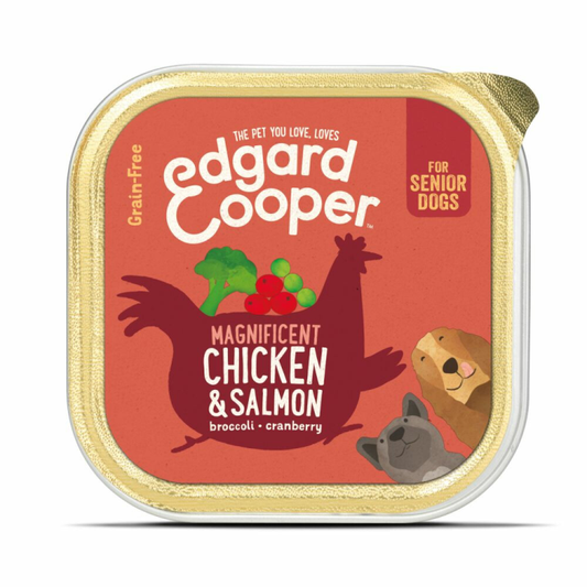 Edgard & Cooper - Kuipje - Vers Vlees - Senior - Kip & Zalm - 150g
