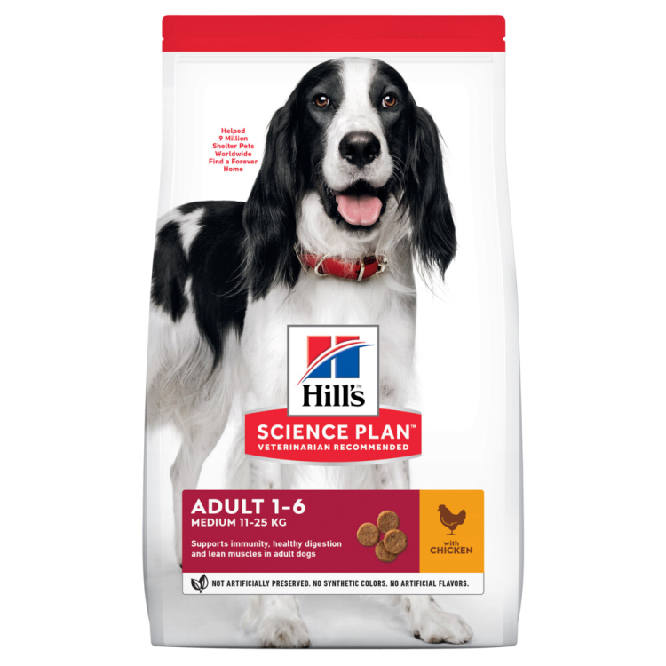 Hill's Canine - Science Plan - Dog food - Adult - Medium - Chicken