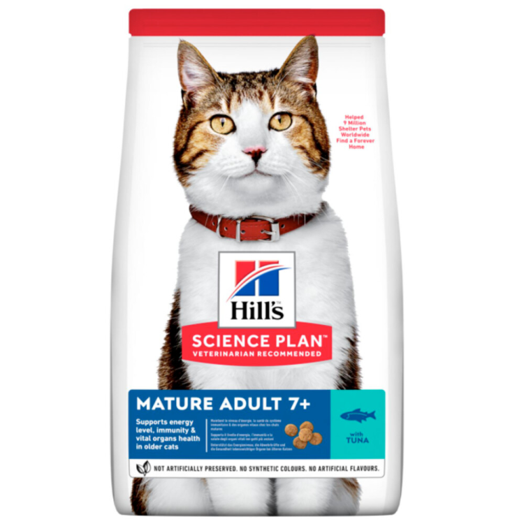 Hill's - Science Plan - Kattenvoer - Mature 7+ - Tonijn - 1,5 kg