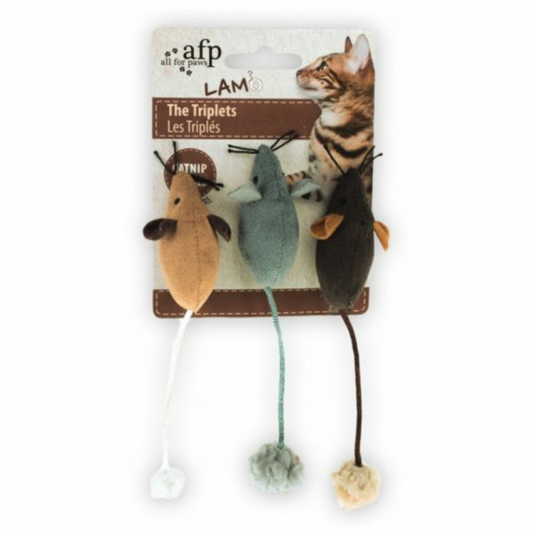 All For Paws - Lambswool - Speelmuisjes -  Catnip - Kattenspeelgoed