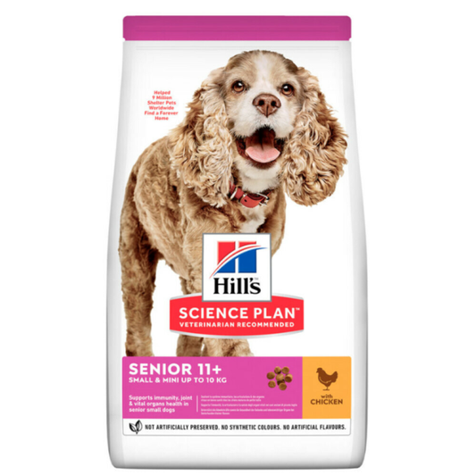 Hill's Canine - Science Plan - Hondenvoer - Senior 11+ - Small & Mini - Kip - 1,5kg
