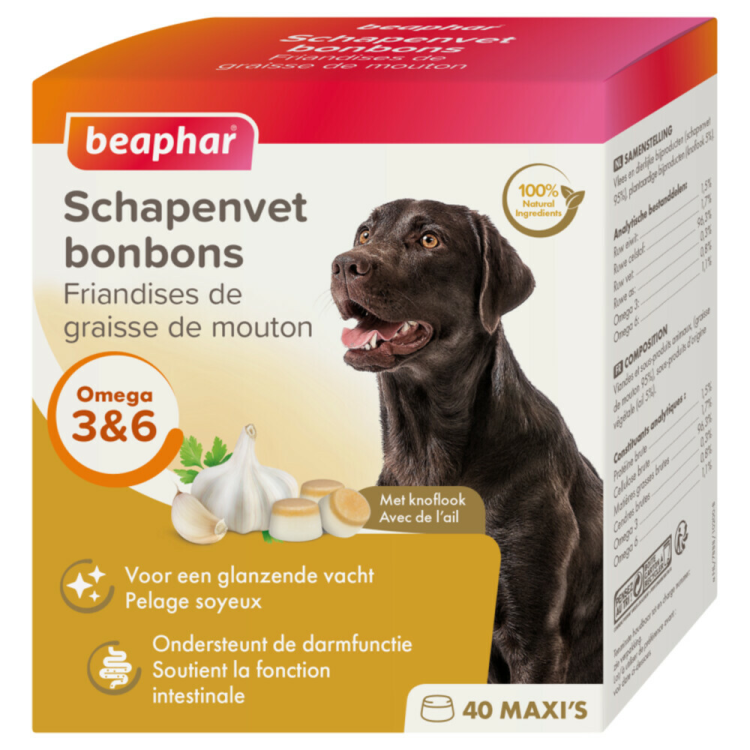Beaphar - Schapenvet Bonbons - Knoflook - 245g