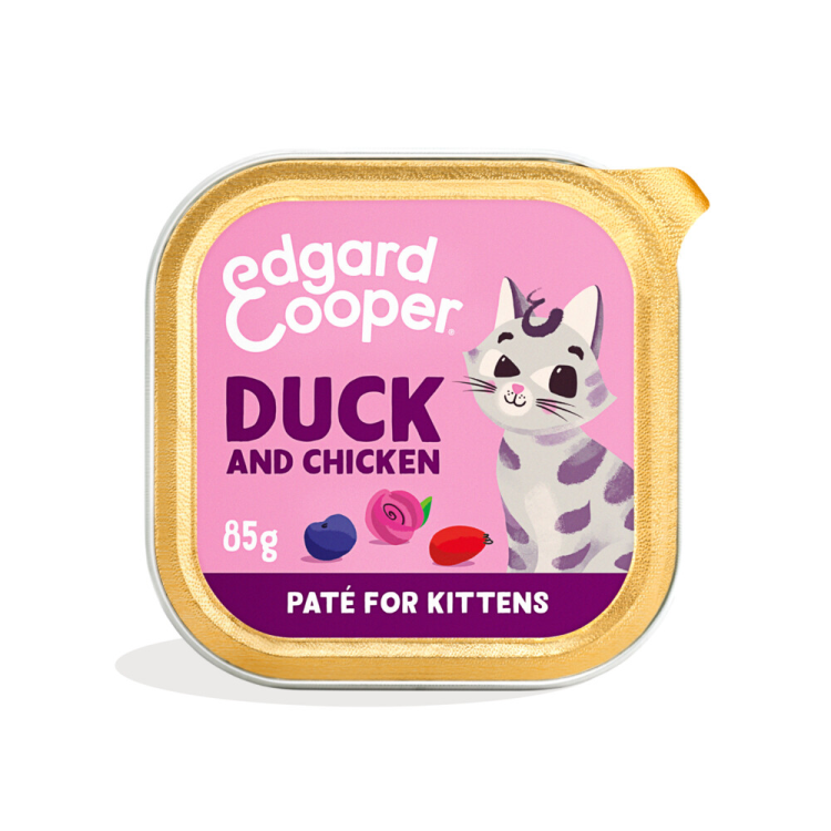 Edgard &amp; Cooper - Cat Food - Kitten - Duck &amp; Chicken in Pate - 85g