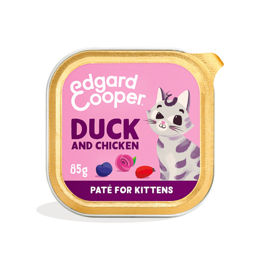 Edgard &amp; Cooper - Katzenfutter - Kätzchen - Ente &amp; Huhn in Pastete - 85g
