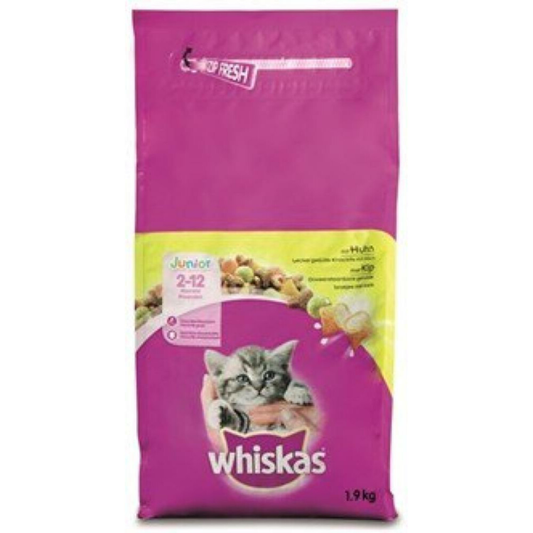 Whiskas - Dry Junior Chicken - Katzenfutter - 1,9 kg