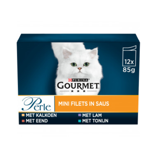 Gourmet Perle Mini Filets in Saus - Kattenvoer - 12x85g