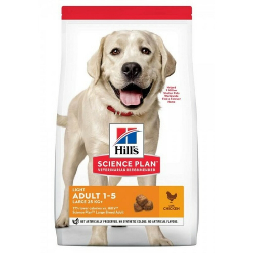 Hill's Canine - Science Plan - Dog food - Adult Light - Large - Chicken - 12 kg
