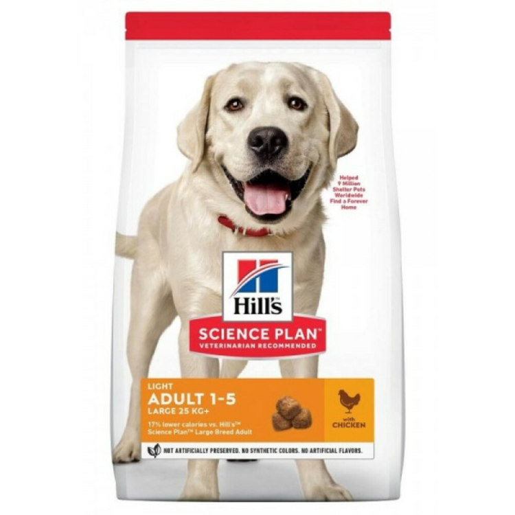 Hill's Canine - Science Plan - Dog food - Adult Light - Large - Chicken - 12 kg