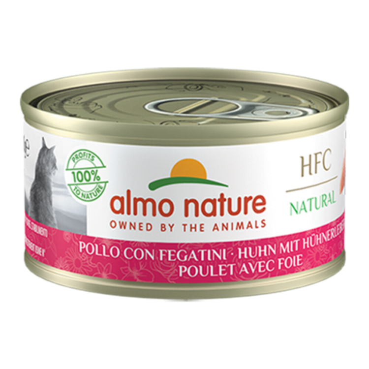 Almo Nature - HFC Natural - Katzenfutter - Huhn und Leber - 70g