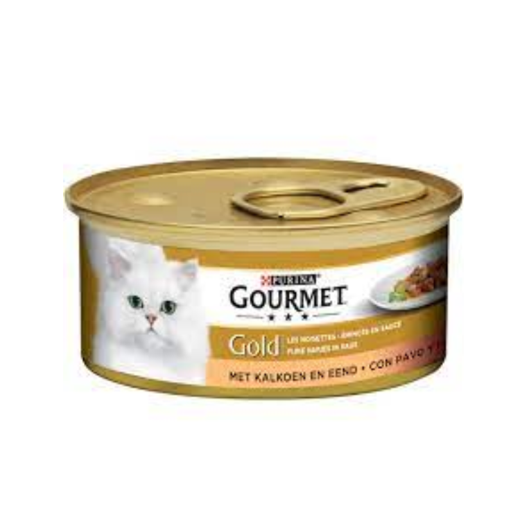 Gourmet - Gold Fine Bites Turkey &amp; Duck - Cat Food - 85g