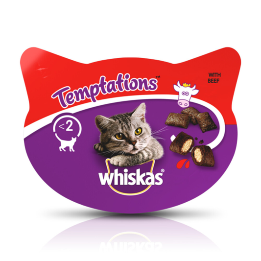 Whiskas - Temptations Beef - Katzensnacks - 60g
